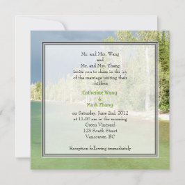 Invitaciones para bodas fotográficas paisajísticas