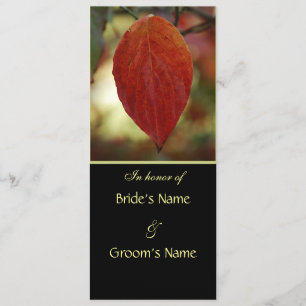 Invitaciones para brunch Boda de hojas de otoño