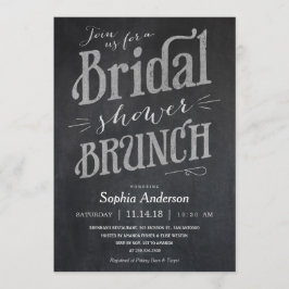 Invitaciones para brunch con ducha nupcial en Chal