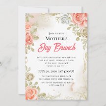 Invitaciones para Brunch del Día de la Madre con A