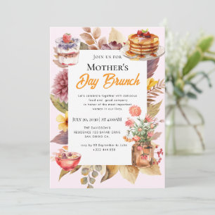 Invitaciones para Brunch del Día de la Madre con f