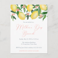 Invitaciones para Brunch del Día de la Madre, Lemo