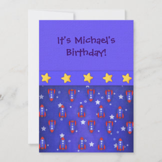 Invitaciones para buques de cohetes