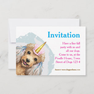 Invitaciones para Caniches
