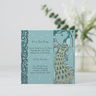 Invitaciones para cena de Pavón Art Nouveau