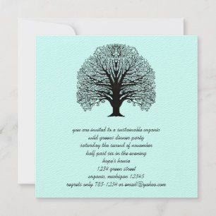 Invitaciones para cenar en un torrente de árbol