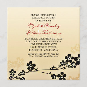invitaciones para cenas de elegante diseño