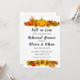 invitaciones para cenas de ensayo de caída en amor