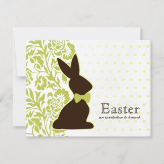 Invitaciones para conejitos de chocolate