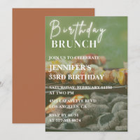 invitaciones para cumpleaños 33 Backyard bbq brunc