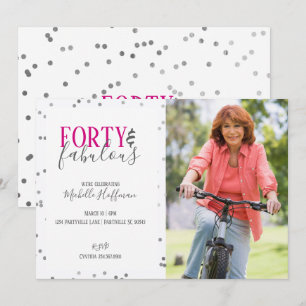 Invitaciones para Cumpleaños de 50 años: Cuarenta