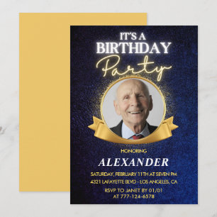 Invitaciones para cumpleaños número 100 de hombre