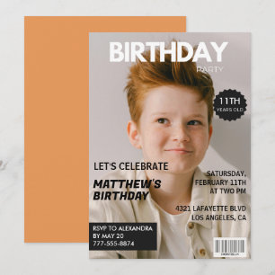 invitaciones para cumpleaños número 11 para él Por