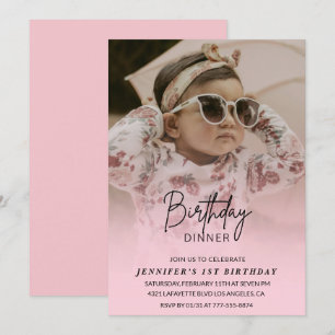 invitaciones para cumpleaños número 1 Cena de Cump