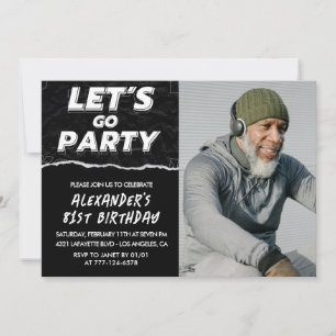 Invitaciones para cumpleaños número 81 hombres fot