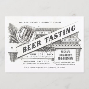 Invitaciones para degustación de cerveza   Vintage