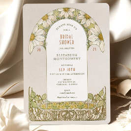 Invitaciones para Desayuno de Novia con Margaritas