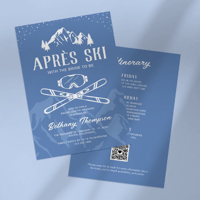 Invitaciones para despedida de soltera de esquí de (Subido por el creador)