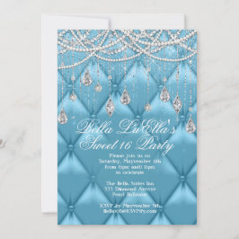 Invitaciones para Diamante, Perlas y Bling Party