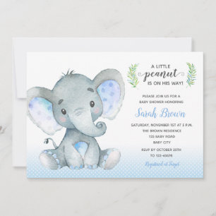 Invitaciones para ducha de bebé (Punto de Polka el