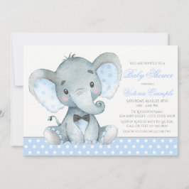Invitaciones para ducha de Elephant Baby Boy