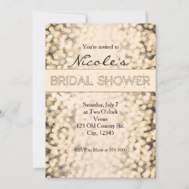 Invitaciones para DUCHA DE NOVIA con Luces Brillan