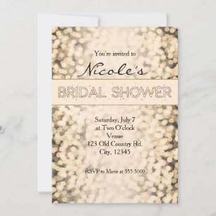 Invitaciones para DUCHA DE NOVIA con Luces Brillan