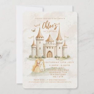 Invitaciones para el 1er Cumpleaños de la Princesa