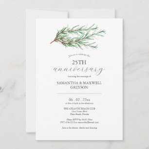 Invitaciones para el 25º Aniversario de Boda Rosem