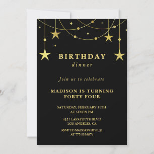 Invitaciones para el 44 cumpleaños de Black Gold  