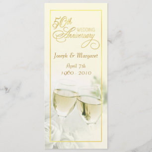 Invitaciones para el 50º Aniversario de Boda - Mar