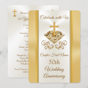 Invitaciones para el 50 Aniversario de Bodas Crist