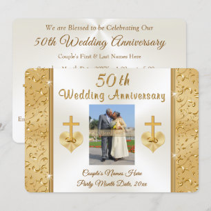 Invitaciones para el 50 Aniversario de Bodas Crist