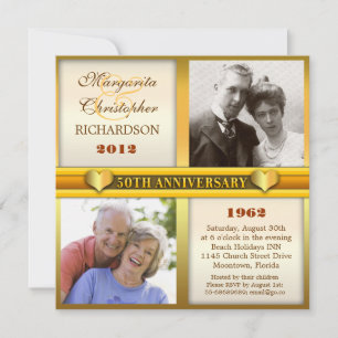 invitaciones para el 50 aniversario del moderno y