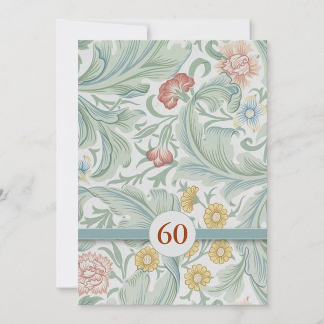 invitaciones para el 60º aniversario de bodas (Anverso)