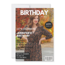 invitaciones para el 65 cumpleaños de ella Portada
