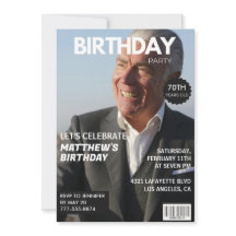invitaciones para el 70 cumpleaños Hombre Portada