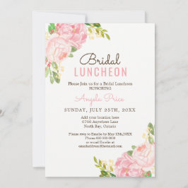 Invitaciones para el almuerzo entre novias y peone