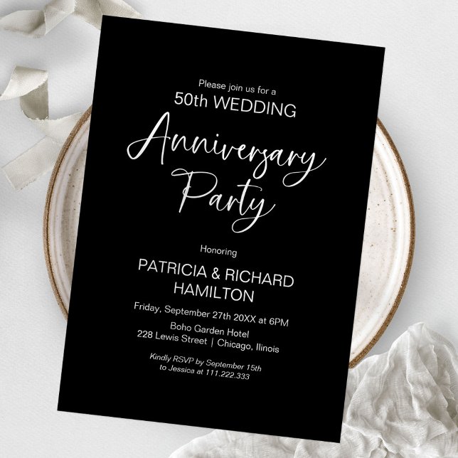 Invitaciones para el aniversario de bodas de calig (Subido por el creador)
