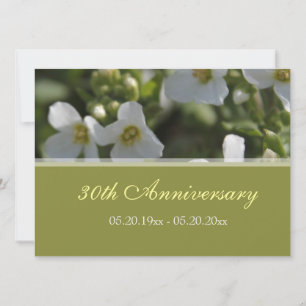 invitaciones para el aniversario de flores de jard