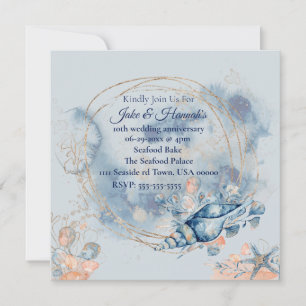 Invitaciones para el aniversario de la boda de Blu