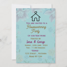 Invitaciones para el calentamiento de la casa