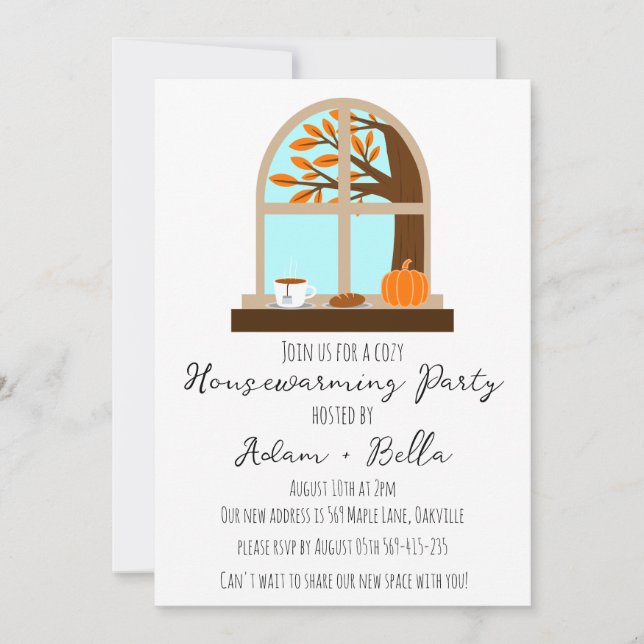 invitaciones para el calentamiento de la casa en o (Anverso)