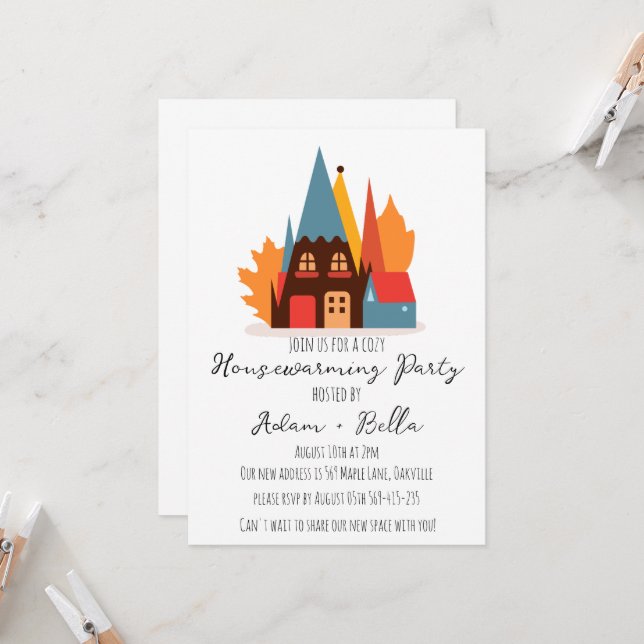 invitaciones para el calentamiento de la casa en o (Anverso/Reverso In Situ)