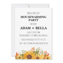 invitaciones para el calentamiento de la casa en o