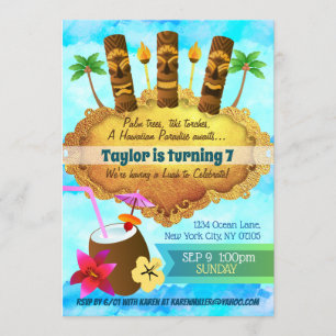 Invitaciones para el cumpleaños de Luah