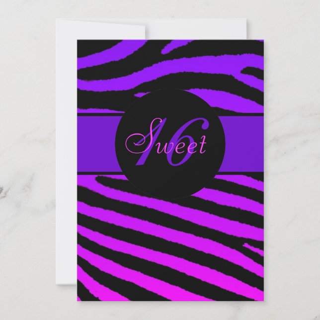 Invitaciones para el cumpleaños de Sweet 16 brilla (Anverso)