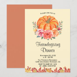 Invitaciones para el Día de Acción de Gracias Fora