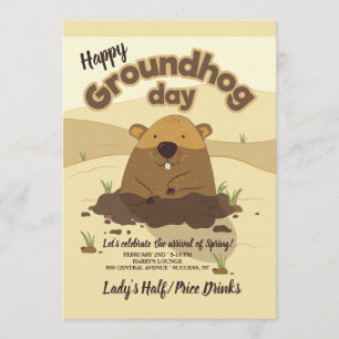 Invitaciones para el Día de la Marmota
