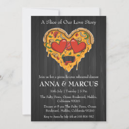 invitaciones para el ensayo del amor y la pizza di